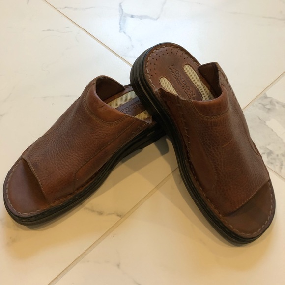 London Underground Other - London Underground Brown Leather Slide Sandal